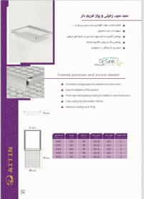 تصویر سبد سیب زمینی و پیاز 2طبقه فریم دار آیتین 