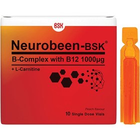 تصویر ویال خوراکی نوروبیون 1000 میکروگرم بی اس کی Vial Oral Neurobeen 1000 mcg bsk