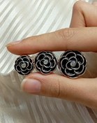 تصویر مگنت روسری رز مشکی 