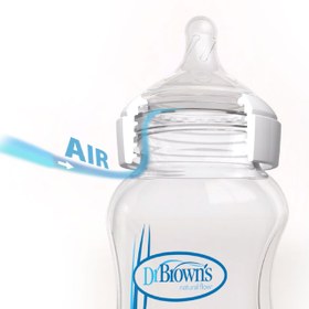 تصویر شیشه شیر پیرکس 150 میلی لیتر Wide Neck دکتر براون Dr .Brown’s Baby bottle code: