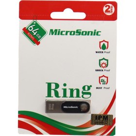 تصویر فلش عمده ۶۴ گیگ میکروسونیک Microsonic RING MICROSONIC RING USB 2.0 64GB FLASH MEMORY