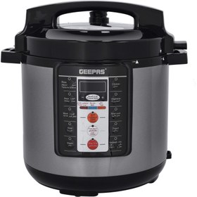 تصویر پلوپز و مولتی کوکر جیپاس مدل GMC35032 Compact & Multipurpose 6L & 14 Cooking Programs Digital Multi Cooker GMC35032