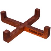 تصویر پایه چوبی مخصوص ظروف سرامیکی حناپت سایز 