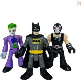 تصویر پک 3 تایی اکشن فیگور بتمن، جوکر، بین- Batman, Joker, Bane 