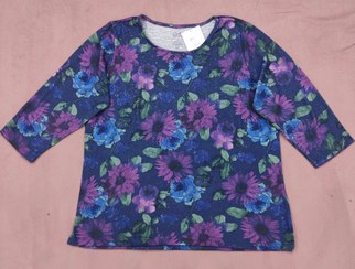 تصویر بافت بنفش طرح گل 0114 