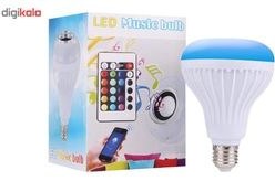 تصویر لامپ هوشمند و اسپیکر بلوتوث کد MUSIC BULB 