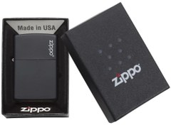 تصویر فندک زیپو لوگو مشکی اورجینال ZIPPO LOGO BLACK