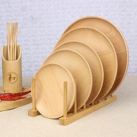 تصویر نگهدارنده بشقاب ایکیا مدل IKEA OSTBIT Plate holder, bamboo