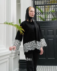 تصویر مانتو زنانه مجلسی گیپور دوزی سایز ۳۸ و ۴۰ 