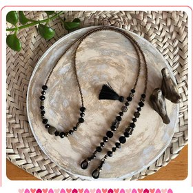 تصویر بندعینک کریستال مشکی 