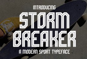 تصویر فونت Storm Breaker انگلیسی 