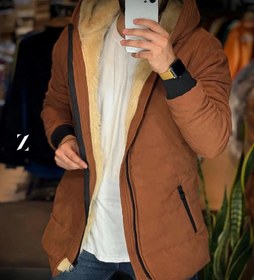 تصویر کاپشن مردانه خزدار مدل آیس‌کُلد Men's Fur-Lined Jacket - IceCold Model