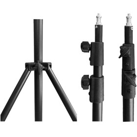 تصویر سه پایه نور و رینگ لایت MiLook 807A LIGHT STAND (مشکی) 