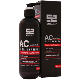 تصویر ساین اسکین شامپو تقویت کننده مو Syn Scalp AC Anti Chute Gel Shampoo Promotes Anaphase