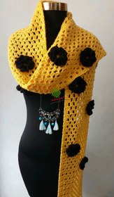 تصویر شال قلاب بافی 