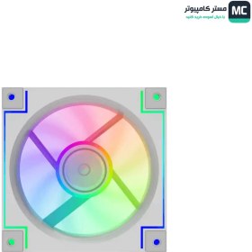 تصویر فن کیس گیمینگ گیم‌ مکس RD300 White بسته 3 عددی GAMEMAX RD300 White ARGB 120mm 3 in 1 Case Fan