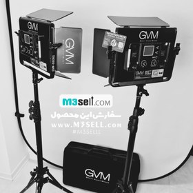 تصویر نور سینمایی حرفه ای GVM مدل GVM 880RS RGB LED Studio 2-Video-Light-Kit 