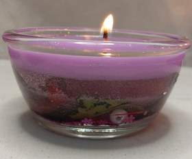 تصویر شمع کاسه ای ژله ای گل عطری ka/sa - سبز candle_panah