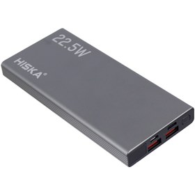 تصویر پاور بانک فست شارژ 10000 هیسکا Hiska QI-108PD PD 22.5W Hiska QI-108PD PD 22.5W 10000mAh Power Bank