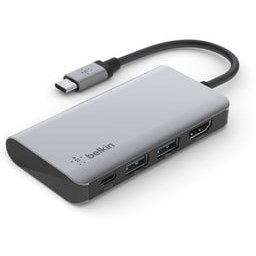 تصویر مبدل USB C 4 در 1 DOCK MULTIPORT AVC006BTSGY Belkin 