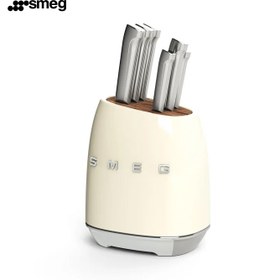 تصویر سرویس چاقو 7 پارچه اسمگ مدل SMEG KBSF01 SMEG Knife Set KBSF01