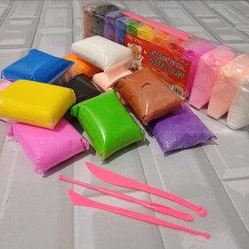 تصویر خمیرکلی ۱۲ رنگ 