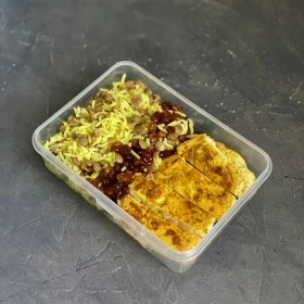 تصویر عدس پلو با مرغ 