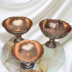 تصویر ست پذیرایی مس نقره کوب Copper and silver reception set