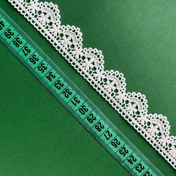 تصویر نوار گیپور طرح گل و دایره - عرض 2.5 سانتی 