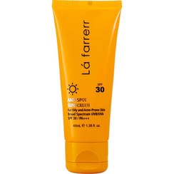 تصویر کرم ضد آفتاب و ضد لک لافارر مدل lafarrerr Anti Spot Sunscreen SPF30 حجم 40 میلی لیتر 