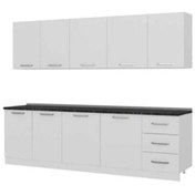 تصویر کابینت آشپزخانه رنگ سفید 