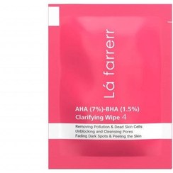 تصویر پد پاکسازی کننده و لایه بردار پوست لافارر مدل %1.5 AHA 7%-BHA بسته 30 عددی 