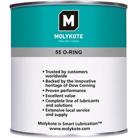 تصویر خرید گریس سیلیکونی اورینگ 55 (molykote 55 o-ring grease) 18 کیلویی 