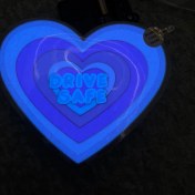 تصویر استیکر پنل LED - مدل قلب صورتی LED sticker pannel