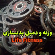 تصویر فروش دمبل و صفحه بدنسازی Life Fitness