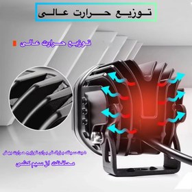 تصویر پروژکتور آفرودی خودرو و موتور سیکلت مدل Square Lenz بسته دو عددی 