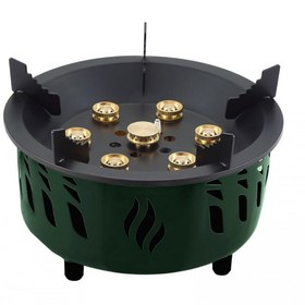 تصویر اجاق گاز مسافرتی گرین لاین مدل 7burner Green Lion 7burner camping stove