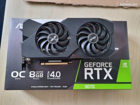 تصویر کارت گرافیک ASUS RTX3070 DUAL (استوک) دارای جعبه 