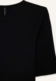 تصویر تیشرت زنانه مشکی دفکتو 