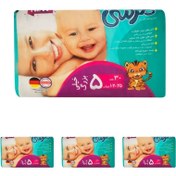 تصویر پک 4 تایی پوشک بچه مرسی GT1 چسبی سایز 5 بسته 30 عددی 