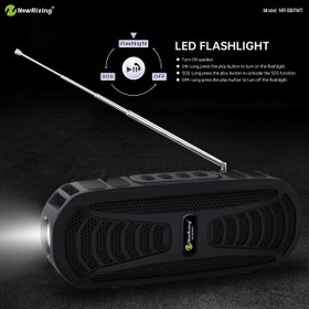 تصویر اسپیکر قابل حمل بلوتوث نیوریکسینگ NR-B6FMT NewRixing NR-B6FMT Portable Bluetooth Speaker