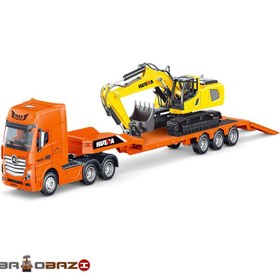 تصویر ماکت تریلی با بیل مکانیکی مدل 1729 