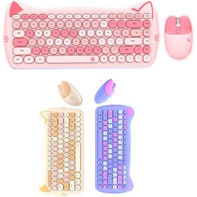 تصویر کیبورد و ماوس بی سیم گیزر مدل Meoe Meoe Geezer Meoe Meoe Wireless Keyboard and Mouse and Numpad