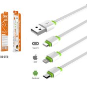 تصویر کابل کوتاه پاوربانکی ldnio مدل xs-073(micro) 