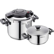 تصویر زودپز دوقلو ( 4 و 7 ) لیتر مدل آلسا 178 کرکماز / KORKMAZ ALESSA A178 