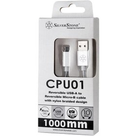 تصویر کابل شارژ سیلوراستون CPU01S طول 180 سانتی متر OTG Cable SilverStone CPU01S 180 cm