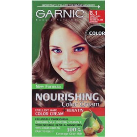 تصویر کیت رنگ مو گیاهی (ایتالیا) ( شماره رنگ 8.1 بلوند روشن ) گارنیک ۱۰۰میل GARNIC GARNIC