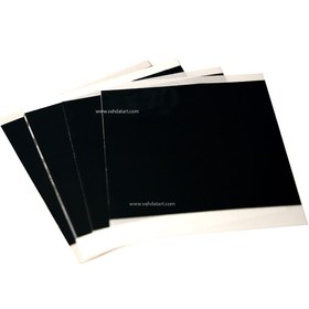 تصویر ورق طلا رنگی مشکی 20 برگ 