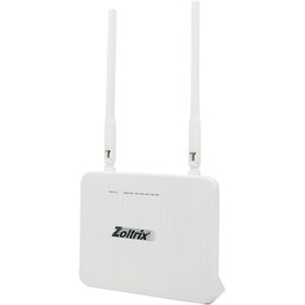 تصویر مودم روتر 2 آنتن Zoltrix ZXV-818-P ADSL2+ / VDSL2+ 300Mbps 