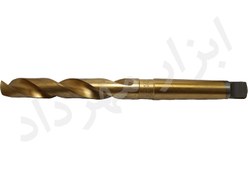 تصویر مته ته کونیک قطر 24 میلی متر مورس 3 TG چین روکش تیتانیوم (طلایی) TG 24mm Conical Bottom Drill Bits